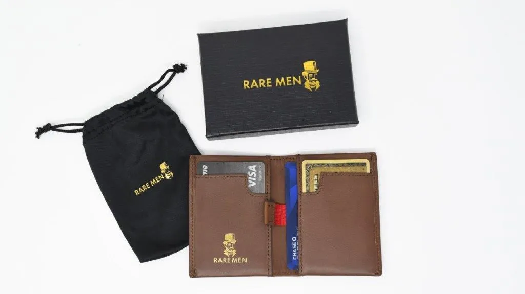 RareMen Signature Slim Leather Wallet and Card Holder
