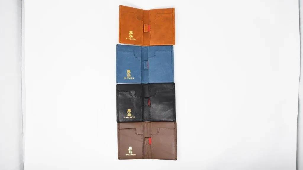RareMen Signature Slim Leather Wallet and Card Holder