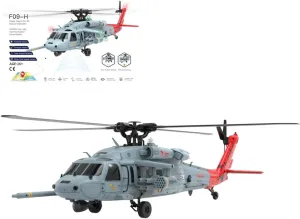 RC Helicopter with FPV Camera for Adults, YU Xiang F09-H SH60 8CH Brushless Motor RC Military Helicopter, 6G/3D Stunt Copter RC Aircraft Model with Controller, RTF