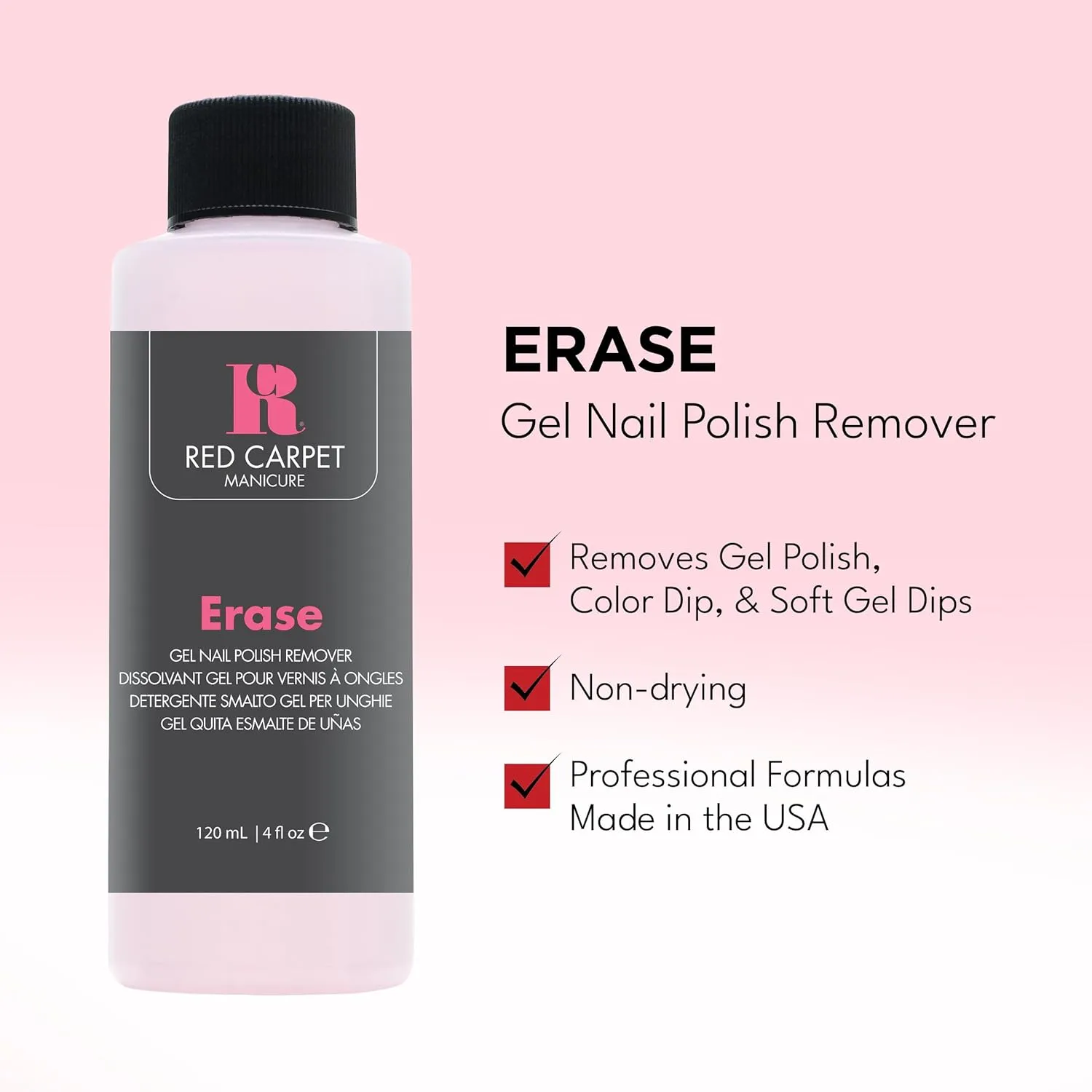 RC Red Carpet Manicure Gel Nail Polish Remover Bundle – Fast & Safe Gel Removal, Nail Care Tools for At-Home, Hydrating Remover, Electronic File for Efficient Prep and Removal. (Remover Bundle, Kit)