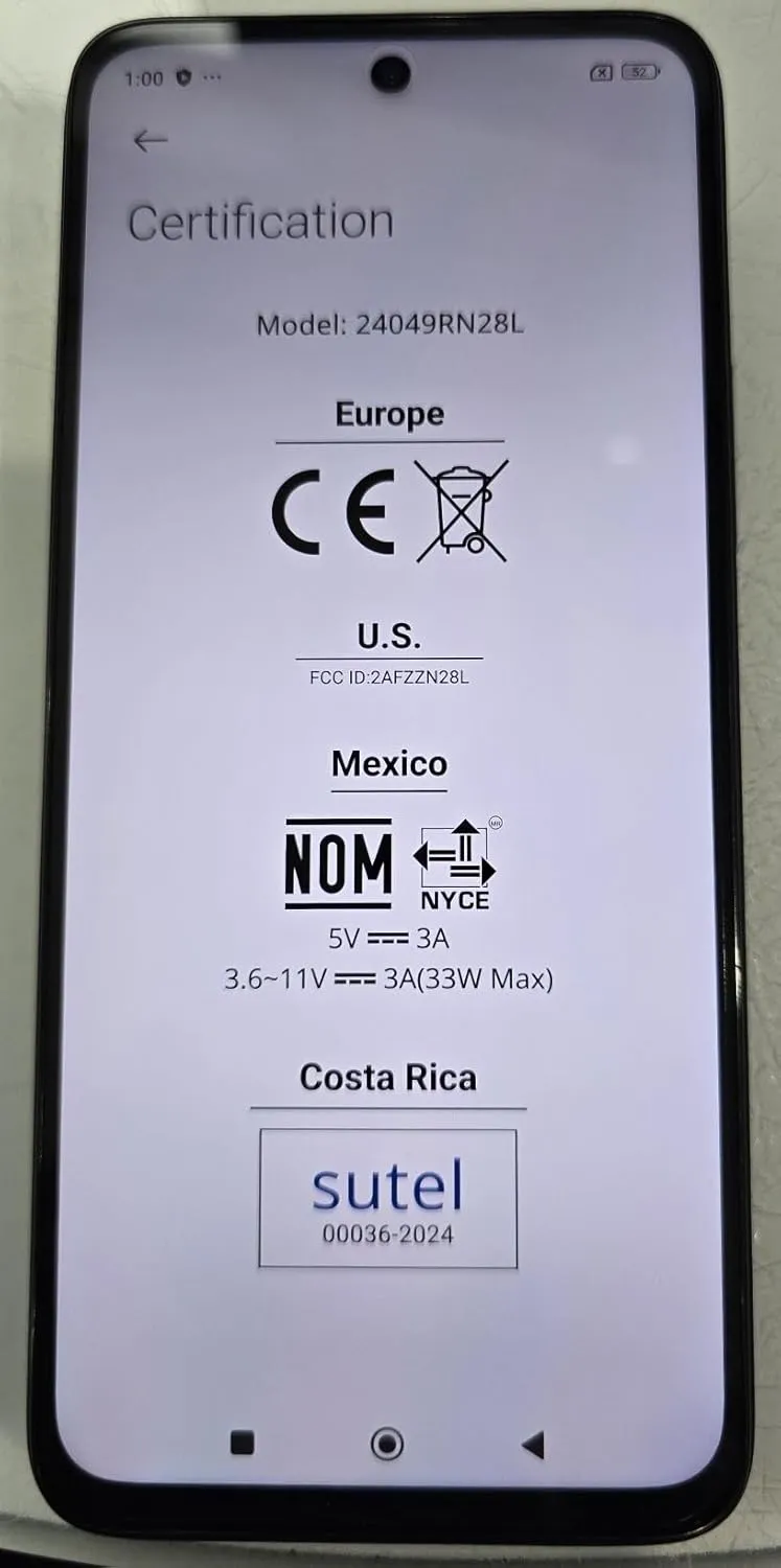 Redmi Xiaomi 13 4G LTE (128GB   6GB) Factory Unlocked Global ROM GSM 6.79" 108MP Dual Camera (Tello Mint & Global) (Midnight Black (Global ROM))