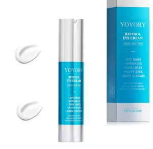 Retinol Under Eye Cream - Anti Aging Eye Cream for Dark Circles and Puffiness, Eye Bags, Wrinkles Fine Lines Skin Care Treatment Hydrates & Lifts (0.47 Fl Oz)