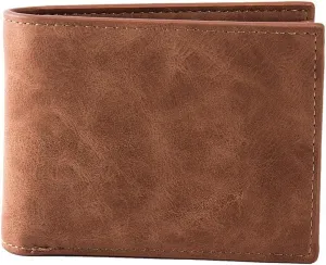 Retro Card Holder Man Leather Wallets Small Money Purses Design Men Thin Wallet With Coin Bag