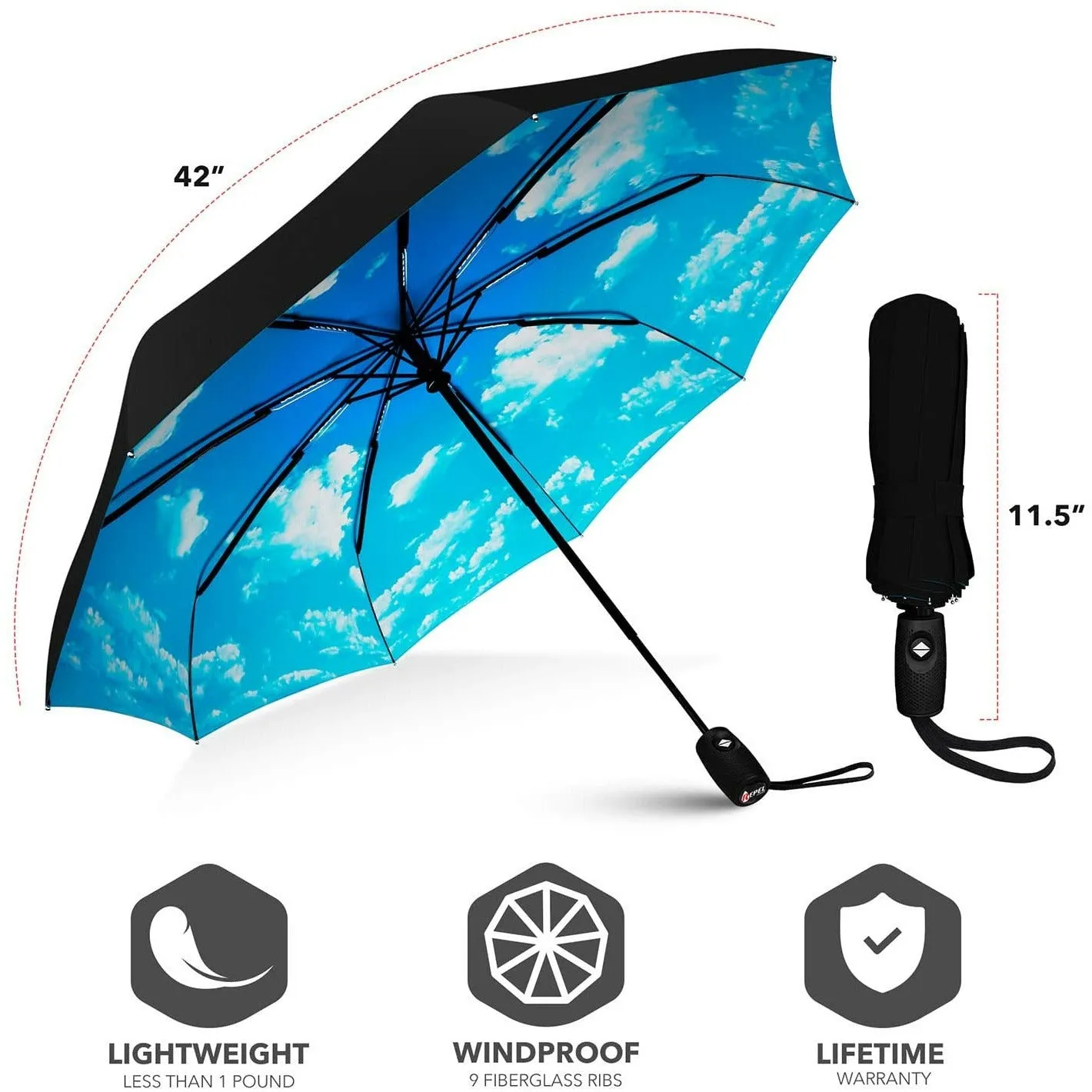 Reverse Folding Umbrella  Auto Open & Close