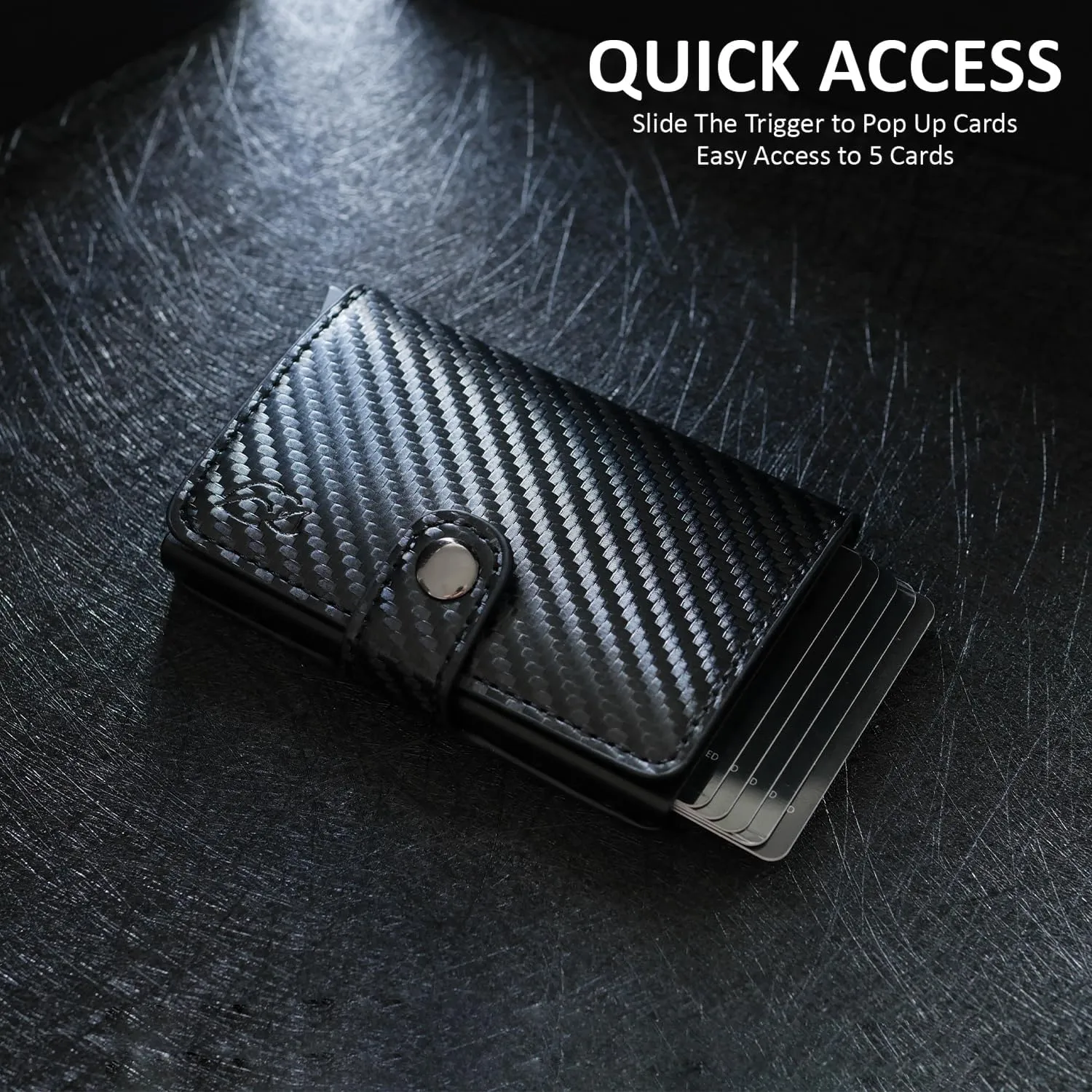 RFID Wallet for Men with Money Clip - PU Leather Mens Wallet Credit Card Holder - Minimalist Wallet for Men - Slim Wallet for Men - Front Pocket Wallets for Men - RFID Wallet Women Favorite