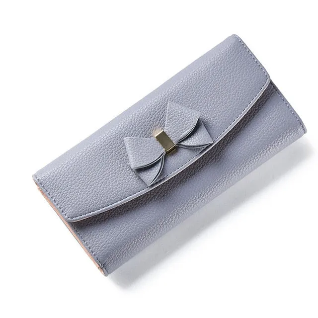 Ribbon Leather Wallet