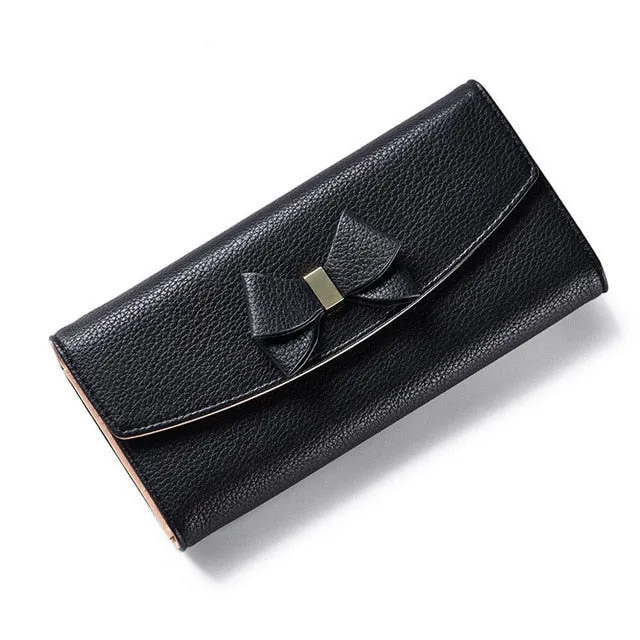 Ribbon Leather Wallet