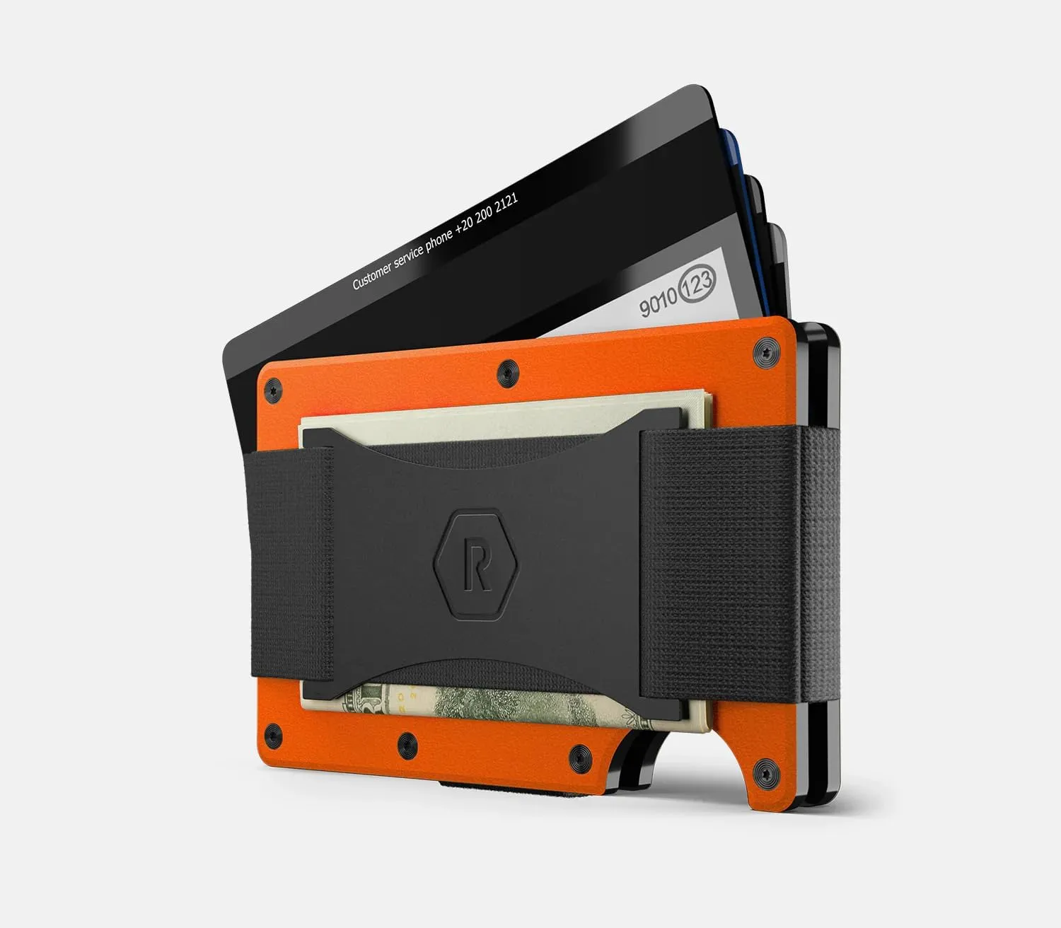 Ridge Wallets for Men - Slim Minimalist Wallet For Men, Front Pocket Wallets for Men, RFID Wallet For Men - Card Holder Wallet (Basecamp Orange)