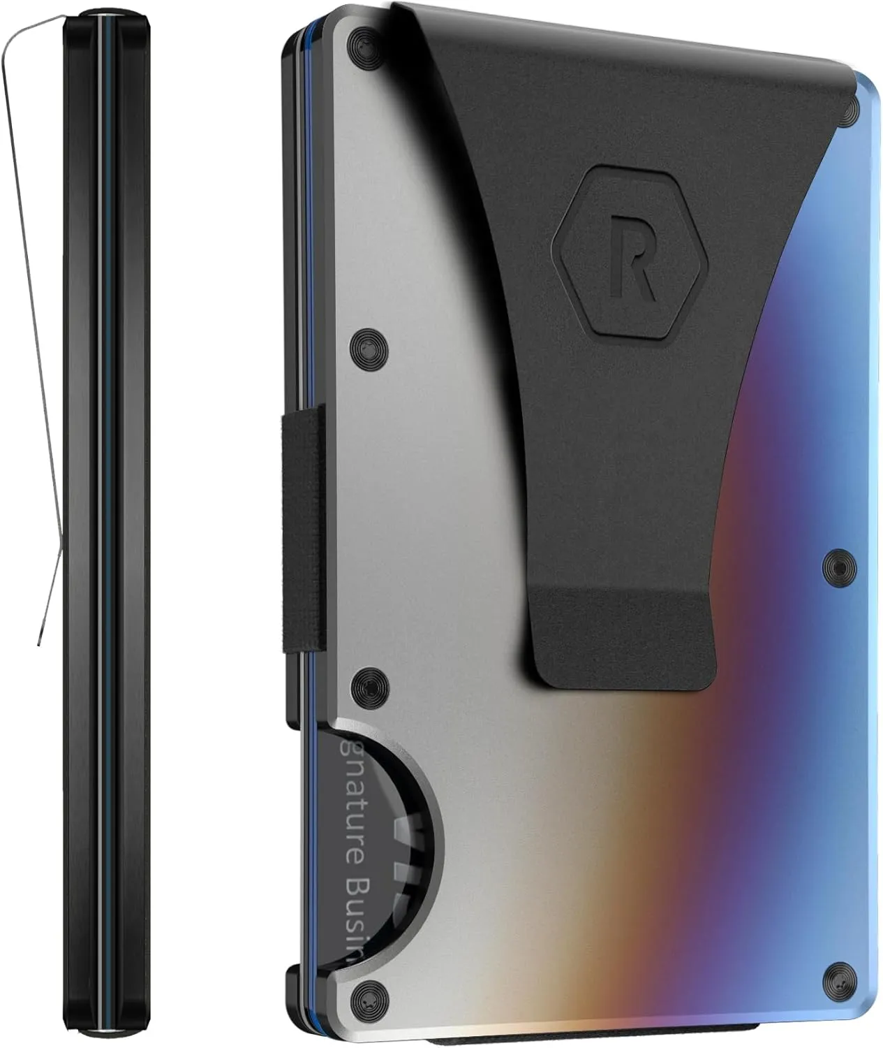 Ridge Wallets for Men - Slim Minimalist Wallet For Men, Front Pocket Wallets for Men, RFID Wallet For Men - Card Holder Wallet (Burnt Titanium)