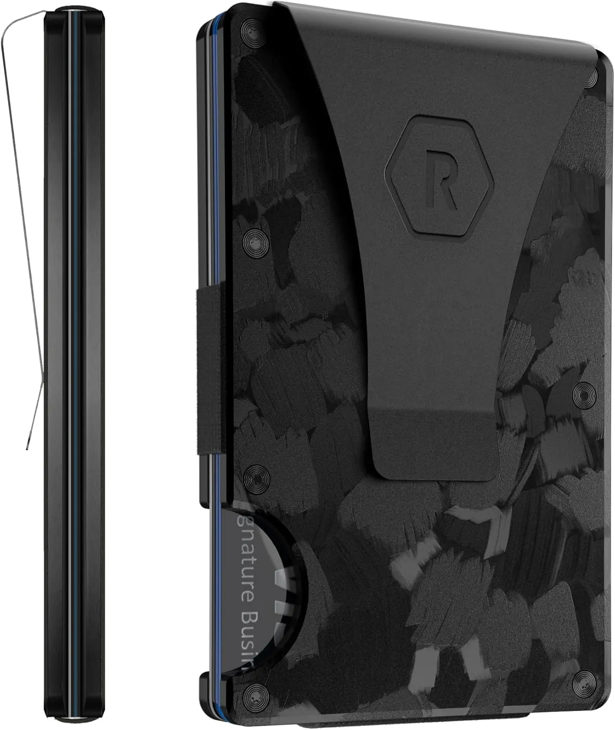 Ridge Wallets for Men - Slim Minimalist Wallet For Men, Front Pocket Wallets for Men, RFID Wallet For Men - Card Holder Wallet (Forged Carbon)