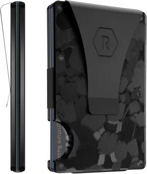Ridge Wallets for Men - Slim Minimalist Wallet For Men, Front Pocket Wallets for Men, RFID Wallet For Men - Card Holder Wallet (Forged Carbon)