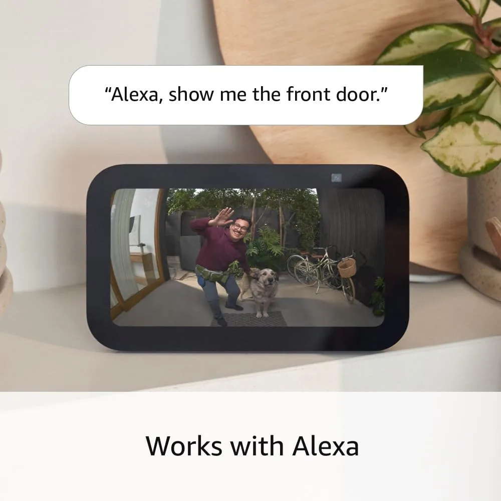 Ring Battery Doorbell Pro (newest model), Two-Way Talk with Audio , 3D Motion Detection, and 1536p HD  Head-to-Toe Video
