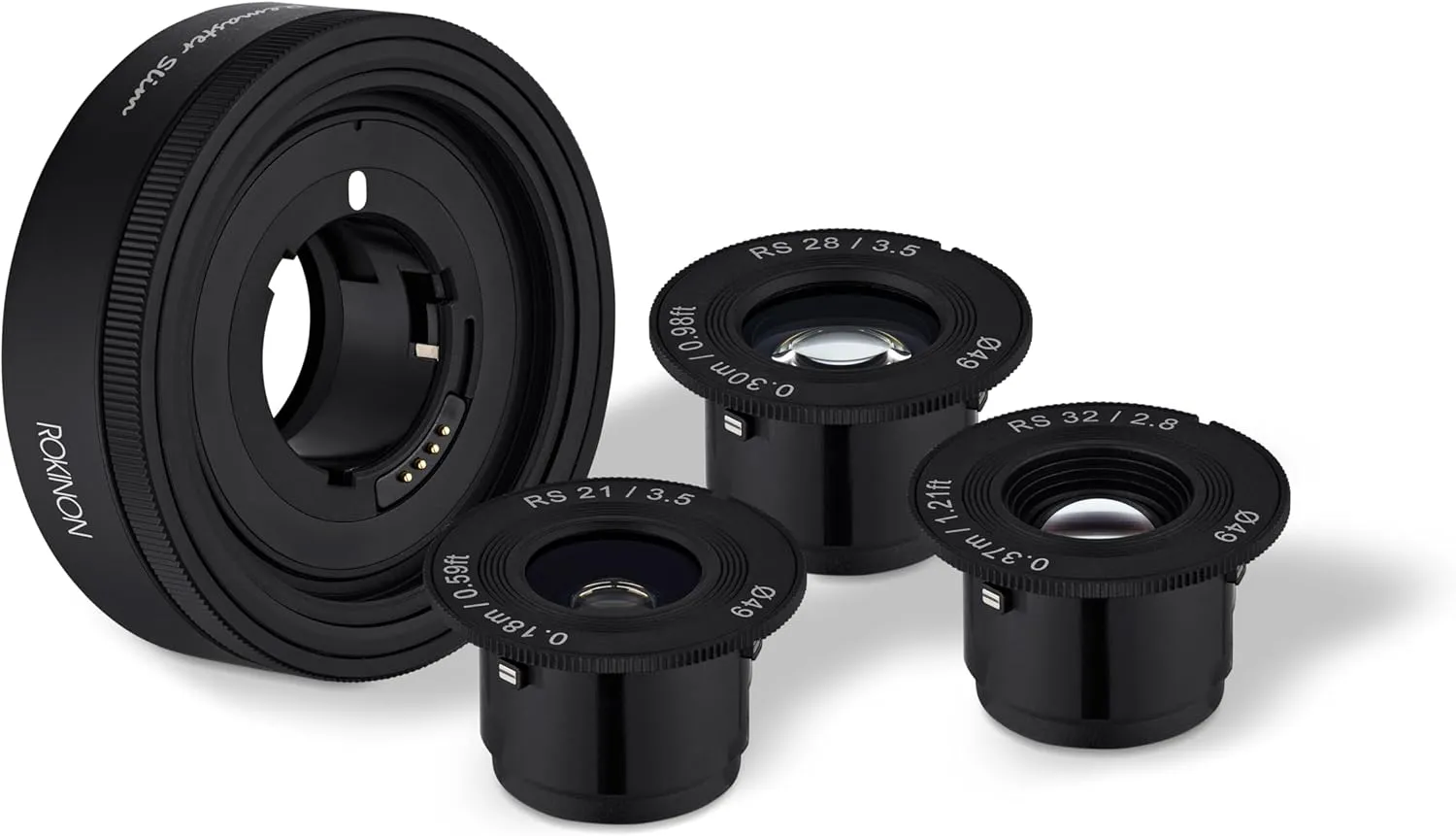 Rokinon Remaster Slim AF Modular Wide Angle 3 Lens System for Sony FE, 21mm F3.5   28mm F3.5   32mm F2.8