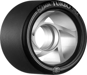 Rollerbones Turbo 94A Speed/Derby Wheels with an Aluminum Hub (Set of 8)