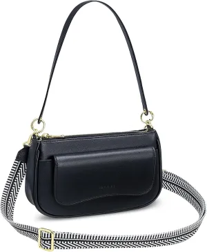 RONSIN Small Shoulder Bag for Women Mini Clutch Purse Tote Handbag Zipper Closure Crossbody Hobo Purse