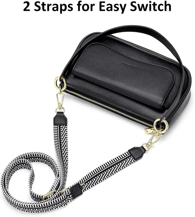 RONSIN Small Shoulder Bag for Women Mini Clutch Purse Tote Handbag Zipper Closure Crossbody Hobo Purse