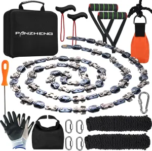 Rope Saw 56 inch High Limb Rope Saws Tree Saw High Limb Both Sides, Pocket chainsaw with 11OZ Throw Weight