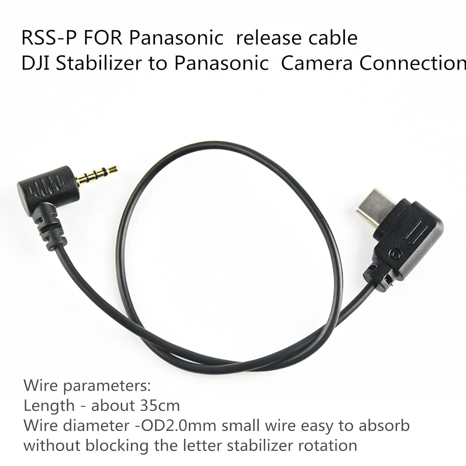 RSS-P for DJI Ronin stabilizer Connected to GH Remote Shutter Cable Camera and Video Shutter Release Control Cable s5 s5m2x gh4 gh5 g85 g9 gh6 Connected to sc rs2 rs3/Mini/pro rs4/pro