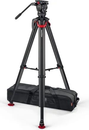 Sachtler SACH-S2068T-FTMS System Aktiv8T Touch&Go with Flowtech 75 Tripod, Mid-Level Spreader & Carry Handle & Bag