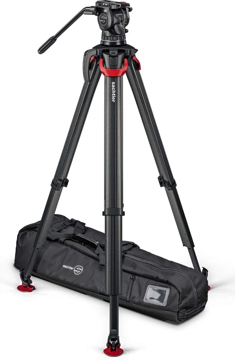 Sachtler SACH-S2072S-FT System Aktiv10 Sideload with Flowtech 100 Tripod, Rubber Feet & Bag