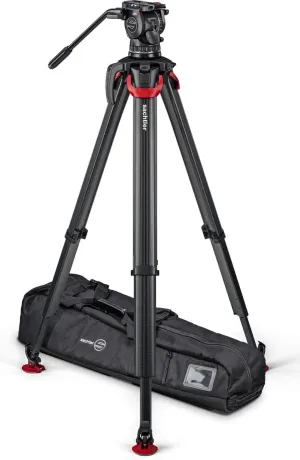 Sachtler SACH-S2072S-FT System Aktiv10 Sideload with Flowtech 100 Tripod, Rubber Feet & Bag