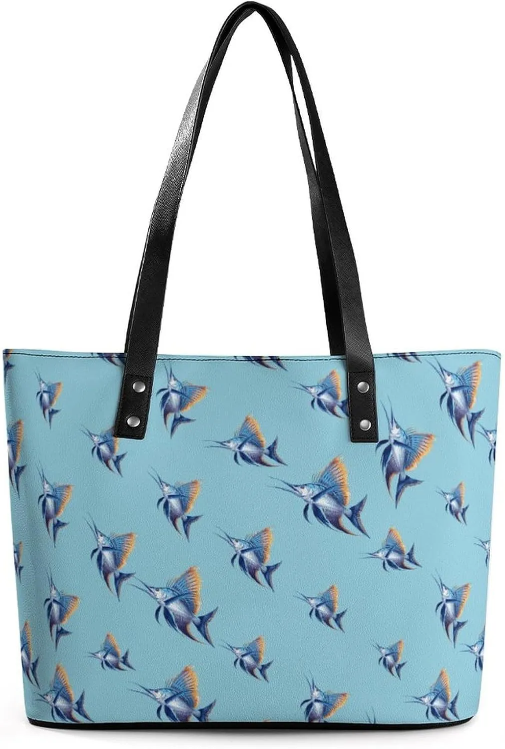 Sailfish Purse for Women Casual Tote Bags Purses Ladies Top Handle Shoulder Handbag for Work Travel