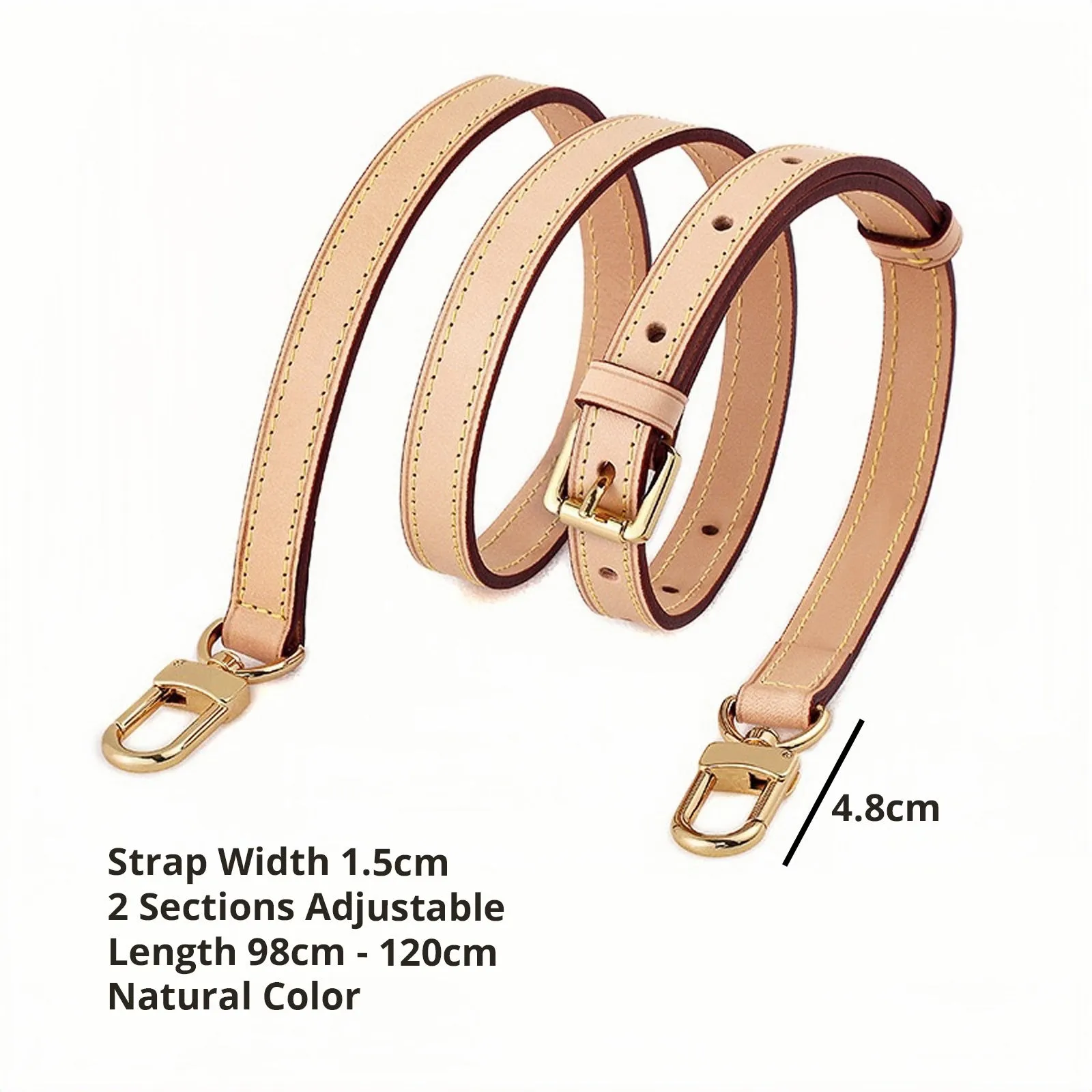 SALE Adjustable Vachetta Leather Straps and Shoulder Straps for Louis Vuitton Bags