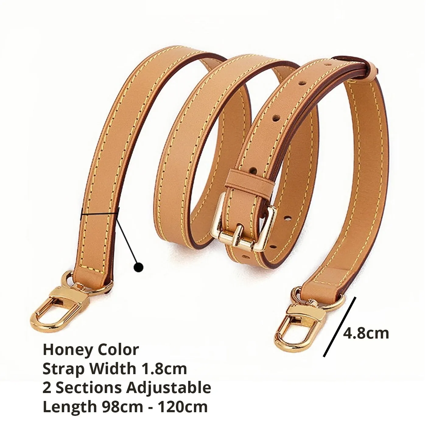 SALE Adjustable Vachetta Leather Straps and Shoulder Straps for Louis Vuitton Bags