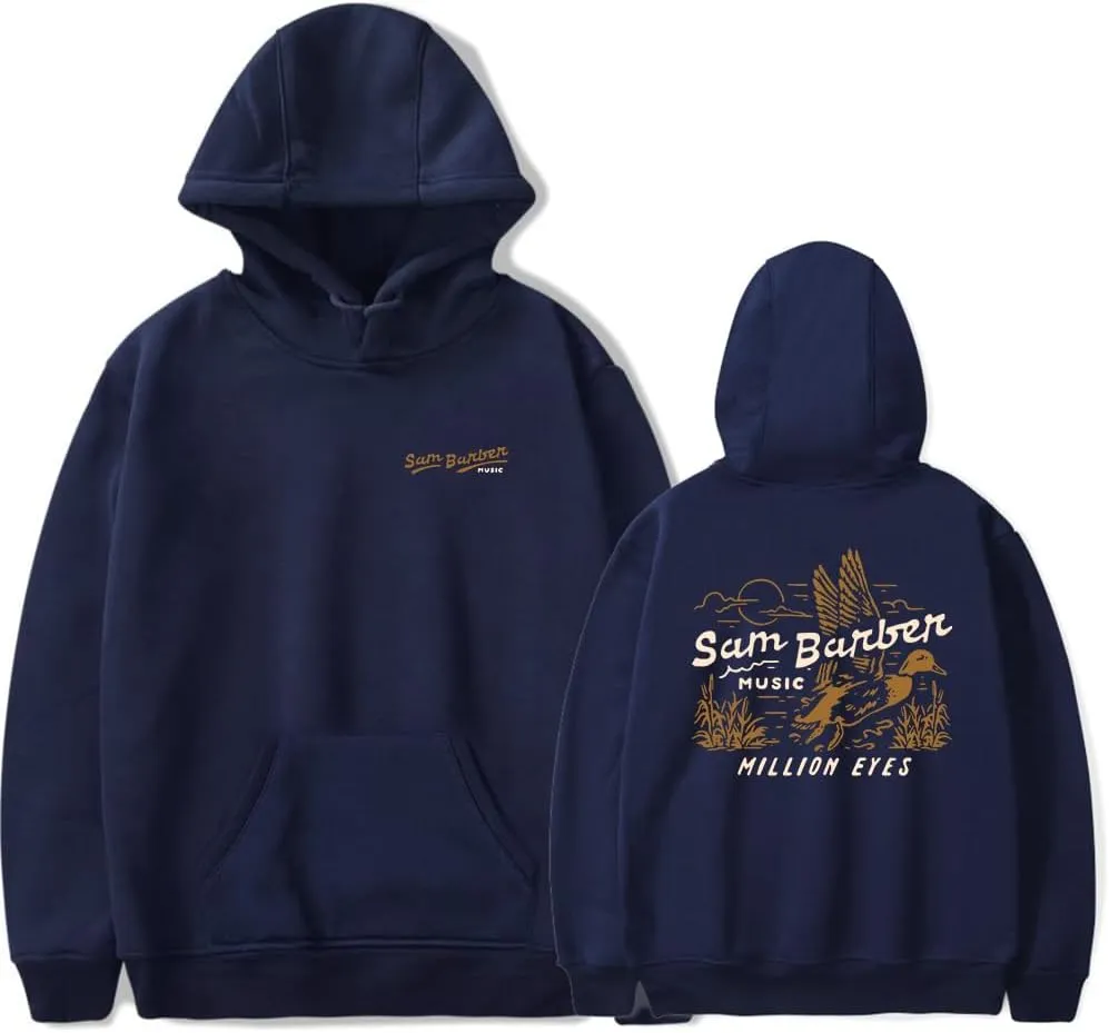 Sam Barber Merch Million Eyes Hoodies Long Sleeve Unisex Style Cool Sweatshirt Country Music Style Clothes