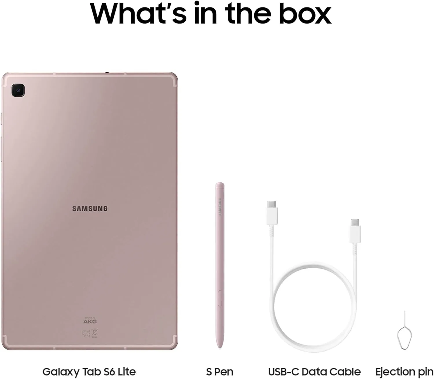 SAMSUNG Galaxy Tab S6 Lite (2024) 10.4' 128GB WiFi Android Tablet, S Pen Included, Gaming Ready, Long Battery Life, Slim Metal Design, Expandable Storage, US Version, Chiffon Pink, Amazon Exclusive