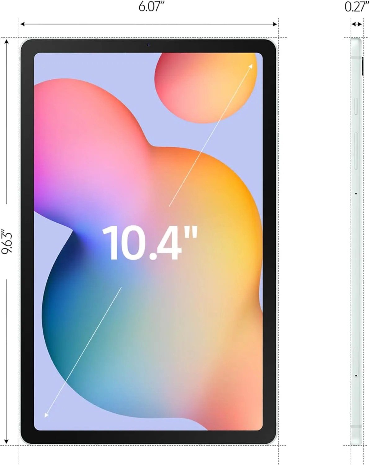 SAMSUNG Galaxy Tab S6 Lite (2024) 10.4' 128GB WiFi Android Tablet, S Pen Included, Gaming Ready, Long Battery Life, Slim Metal Design, Expandable Storage, US Version, Mint, Amazon Exclusive