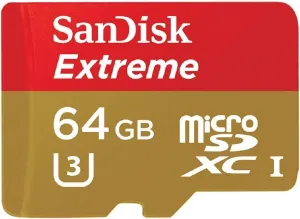 SanDisk Extreme 64GB microSDXC UHS-I Card with Adapter (SDSQXNE-064G-GN6MA)