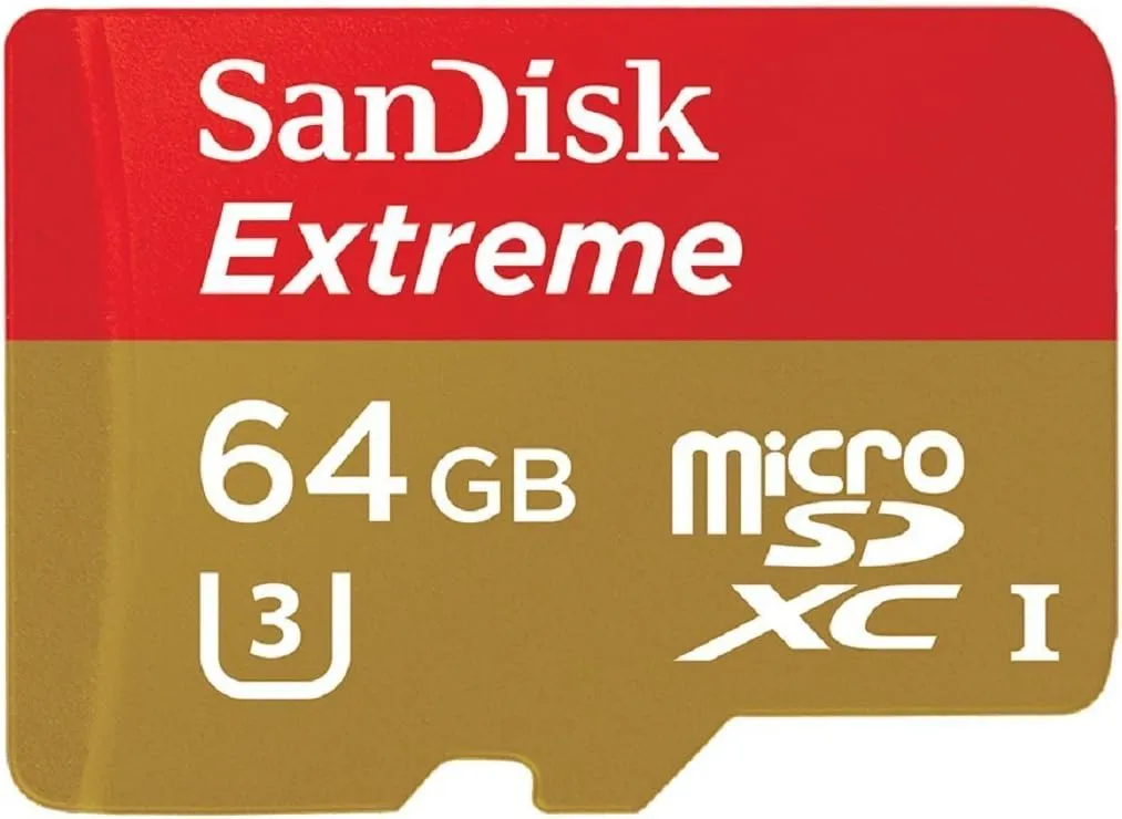 SanDisk Extreme 64GB microSDXC UHS-I Card with Adapter (SDSQXNE-064G-GN6MA)