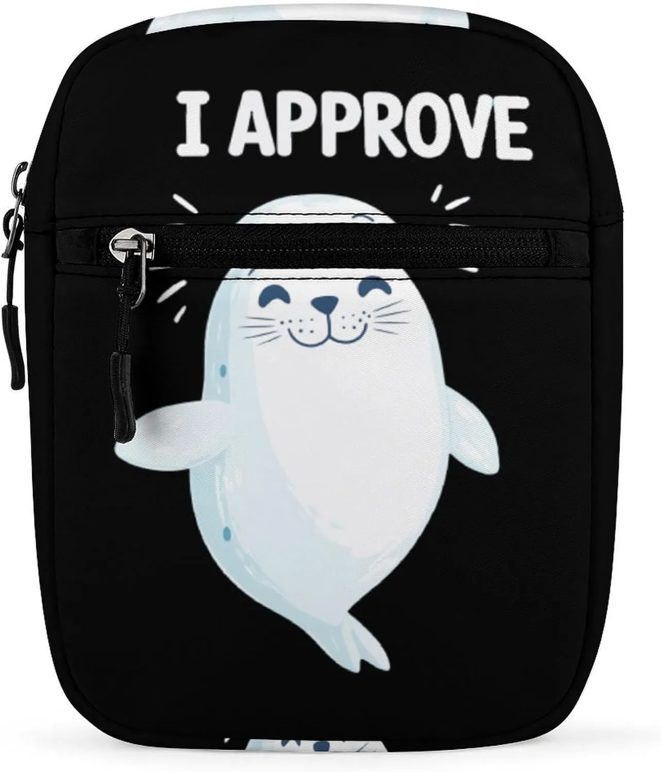 Seal of Approval Cute Crossbody Bag Messenger Shoulder Bags with Adjustable Strap