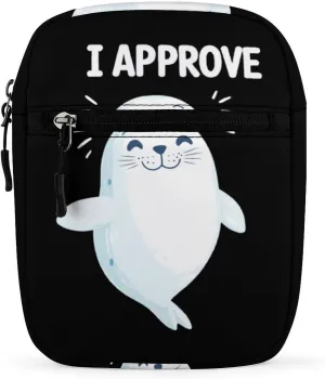 Seal of Approval Cute Crossbody Bag Messenger Shoulder Bags with Adjustable Strap