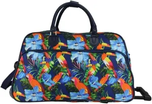 Seaside Serenity 21-Inch Carry-On Rolling Duffel Bag - Internal Retractable Handle, Smooth-Rolling in-Line Skate Wheels, Spacious Main Compartment, Adjustable Shoulder Strap