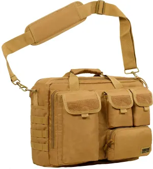 Seibertron Pro-Multifunction Shoulder Messenger Bag Fit for 17.3" Laptop Khaki