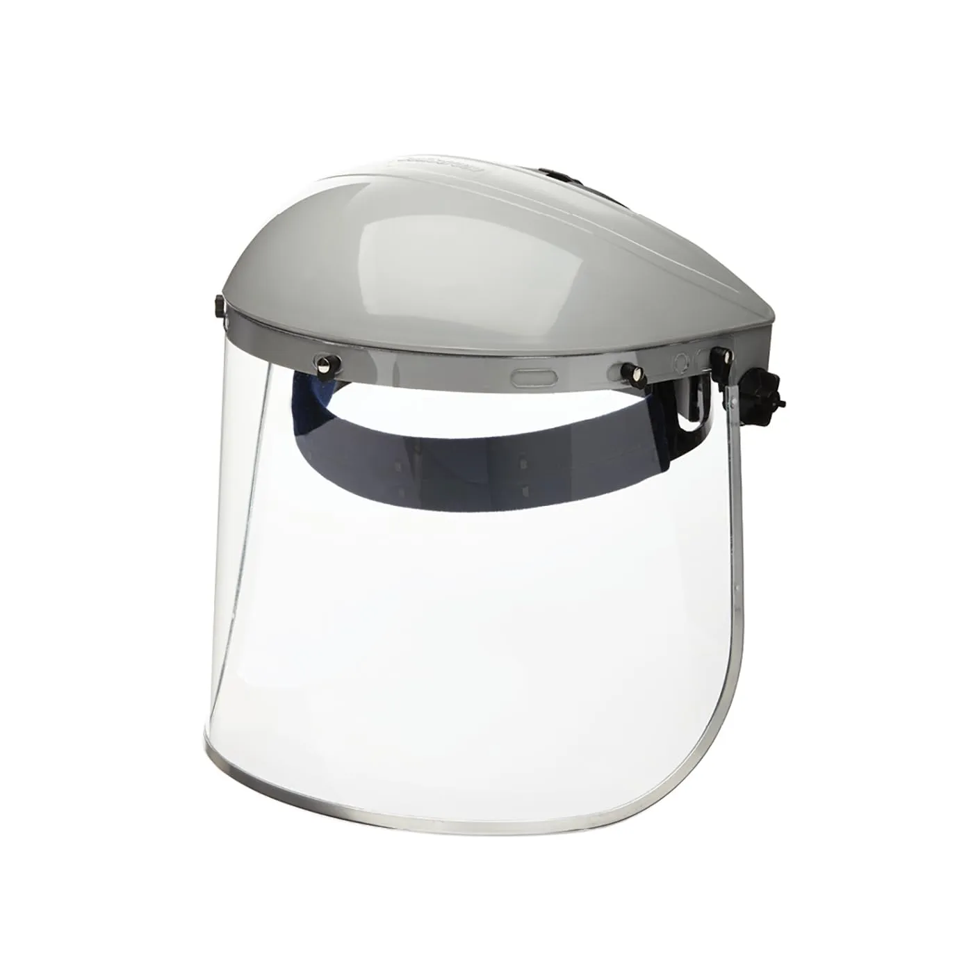 Sellstrom Advantage Face Shield - Lightweight Mask with Crown & Ratchet Headgear, for Work, Grinding, Cutting - ANSI Z87.1 - Clear Uncoated Polycarbonate Window