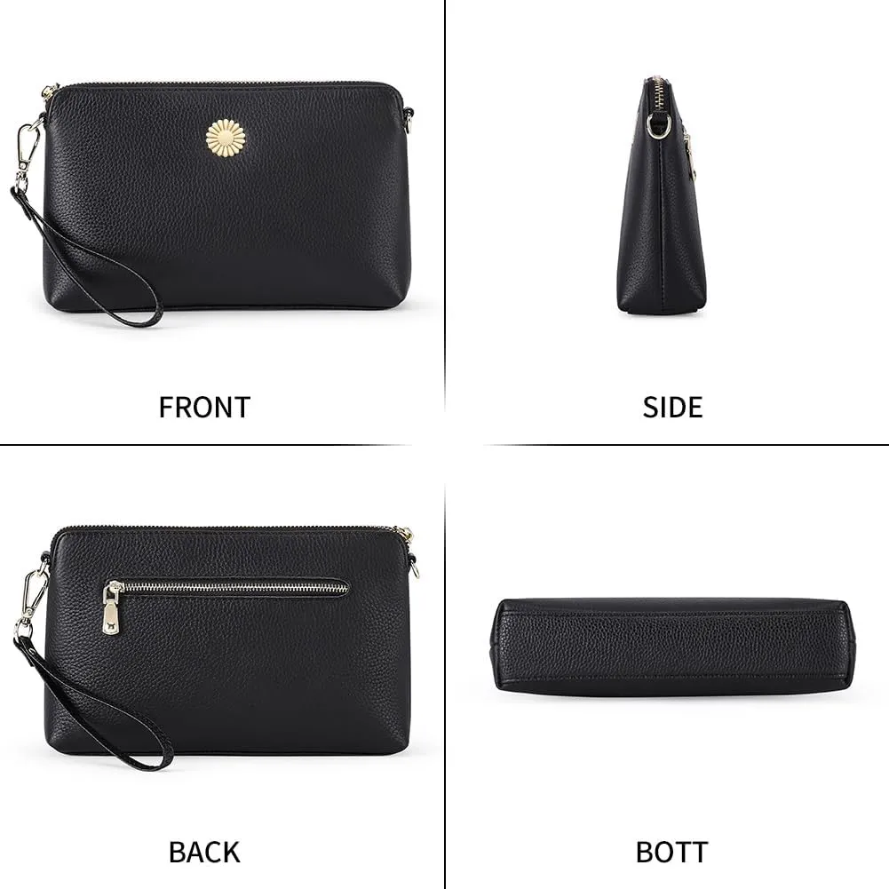 SENDEFN Sling Bag Crossbody Bags for Women Cross Body Purse Leather Fanny Pack Chest Bag for Travel