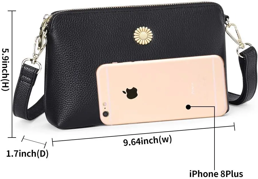 SENDEFN Sling Bag Crossbody Bags for Women Cross Body Purse Leather Fanny Pack Chest Bag for Travel