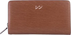 SHINKO Italian Leather Unisex Clutch Purse Wallet, Large Bifold Wristlet for Women. Women's Professional Organizer Purse, Wristlet with Phone Pocket, Men's Leather Wallet Long Purse