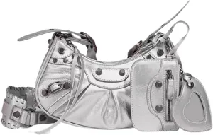 Shoulder Bag for Women Leather Hobo Bag Adjustable Strap Y2K Purse for Women Crossbody Bags Small Punk Purse