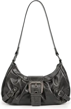 Shoulder Bag for Women Top Handle Handbag Purse Y2K Hobo Clutch Small Punk Purse Trendy