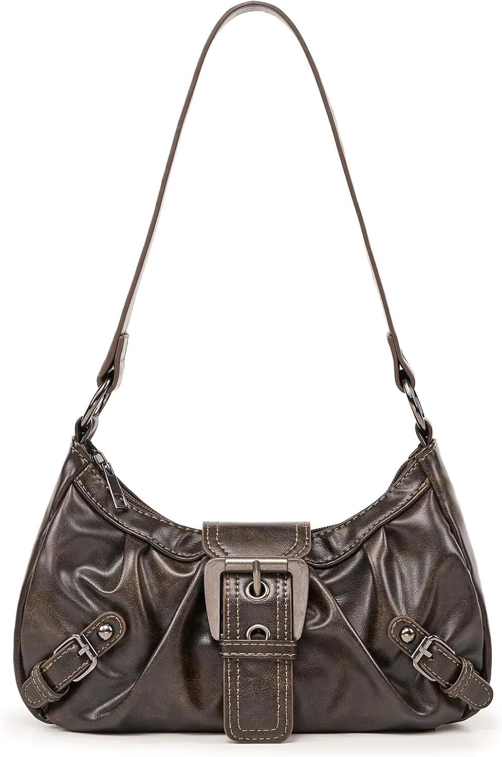 Shoulder Bag for Women Top Handle Handbag Purse Y2K Hobo Clutch Small Punk Purse Trendy