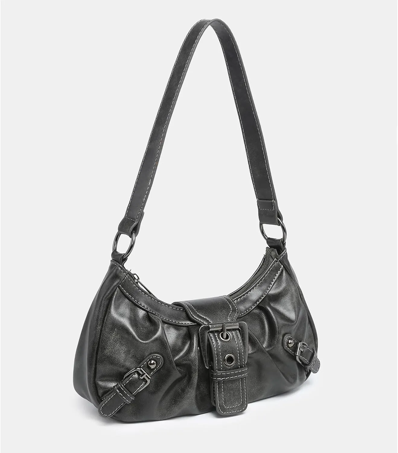Shoulder Bag for Women Top Handle Handbag Purse Y2K Hobo Clutch Small Punk Purse Trendy