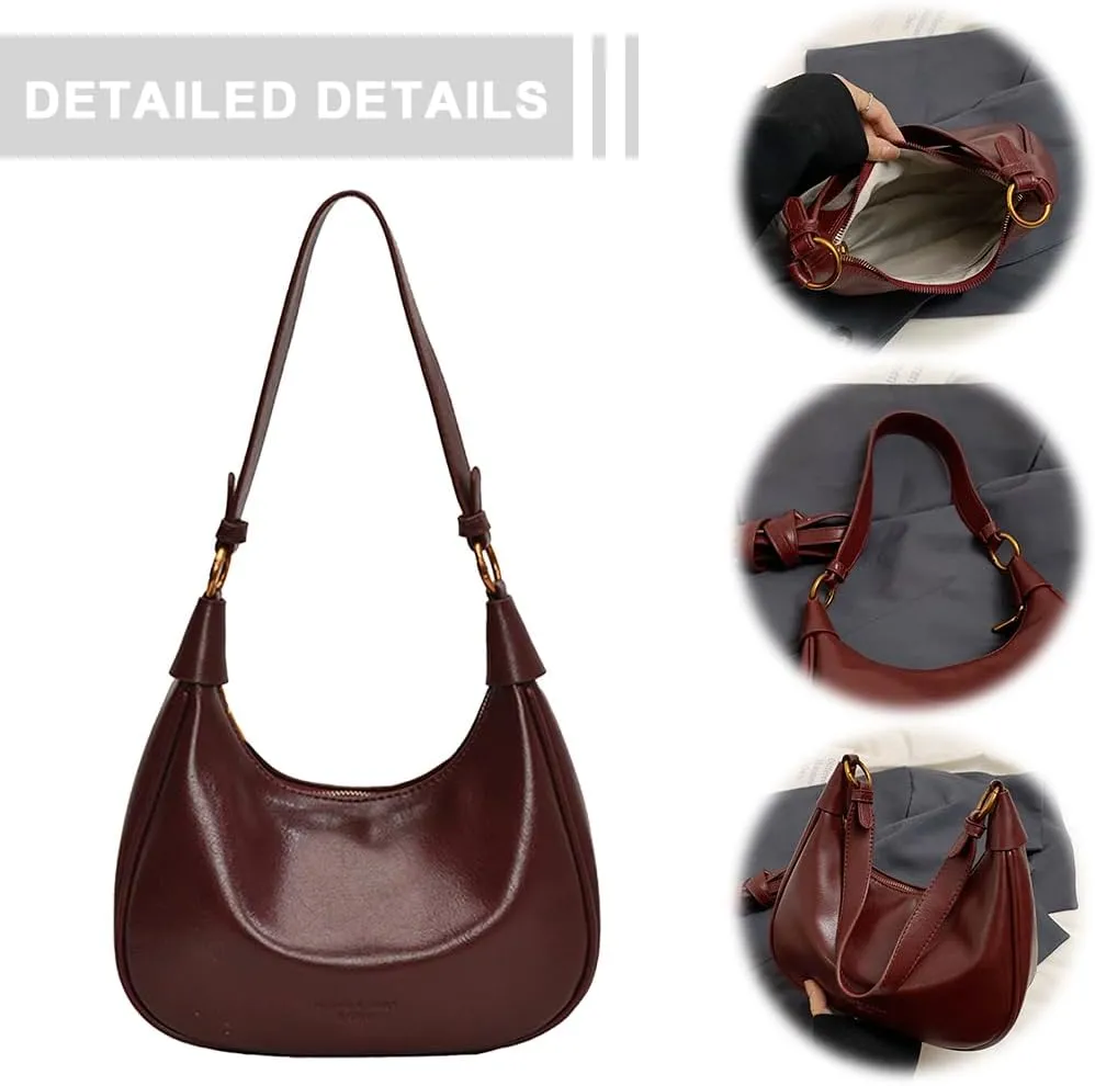 Shoulder Bag for Women, Underarm Bag Crescent Bag Shoulder Bag Hobo Bag Crossbody Bag Adjustable Strap Underarm Ba