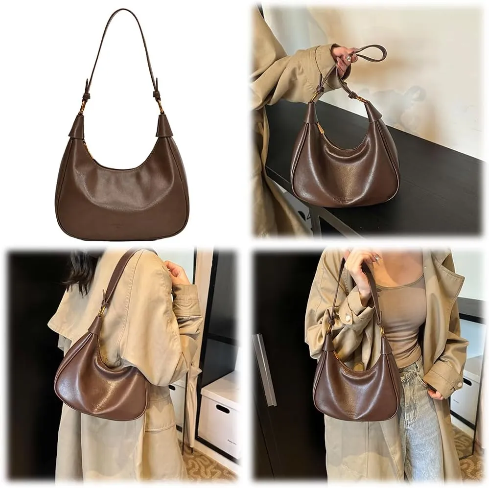 Shoulder Bag for Women, Underarm Bag Crescent Bag Shoulder Bag Hobo Bag Crossbody Bag Adjustable Strap Underarm Ba