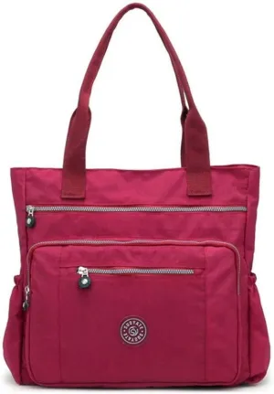 Shoulder Bag For Women Waterproof HandBag Casual Washed Nylon Multi Pocket Casual Hobo Bags Travel Purses