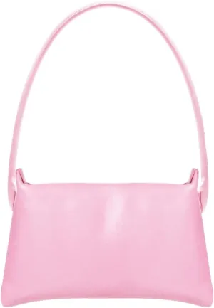 Shoulder Bag for Women Y2K Trendy Purse Rubber Handle Mini Clutch Underarm Purse with Zipper Closure