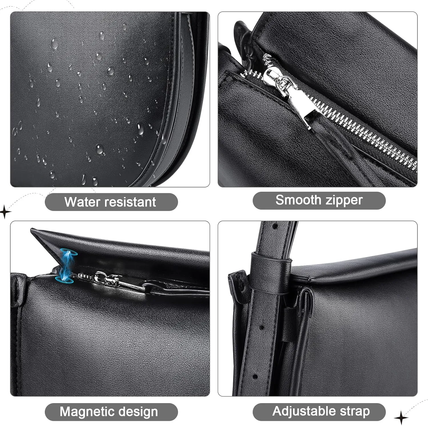 Shoulder Bag for Women,Leather Crescent Crossbody Bags Hobo Handbag Designer Purse with Adjustable Strap